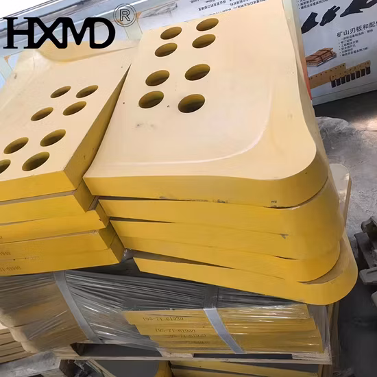 Bord de coupe de niveleuse de chargeuse sur pneus d'équipement lourd, bord de coupe de godet pour excavatrice de chargeur